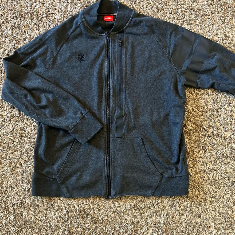 Nike LeBron King James Charcoal Gray Zip-Up Jacket